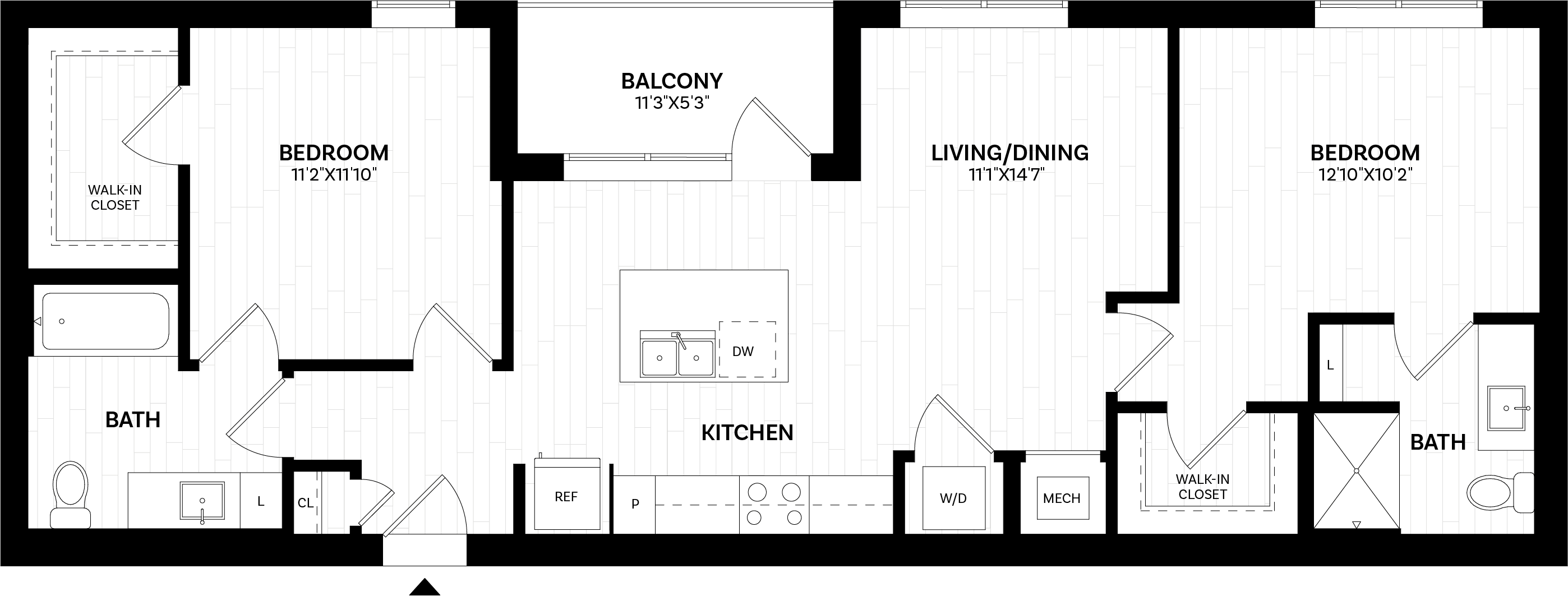 Floor Plan Image of Apartment Apt 246